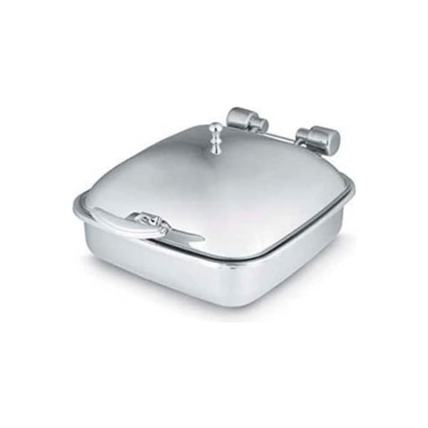 Vollrath Co Vollrath Intrigue Square 6 Quart Induction Chafer, 46133, W/ Porcelain Food Pan, Solid Top 46133 - main